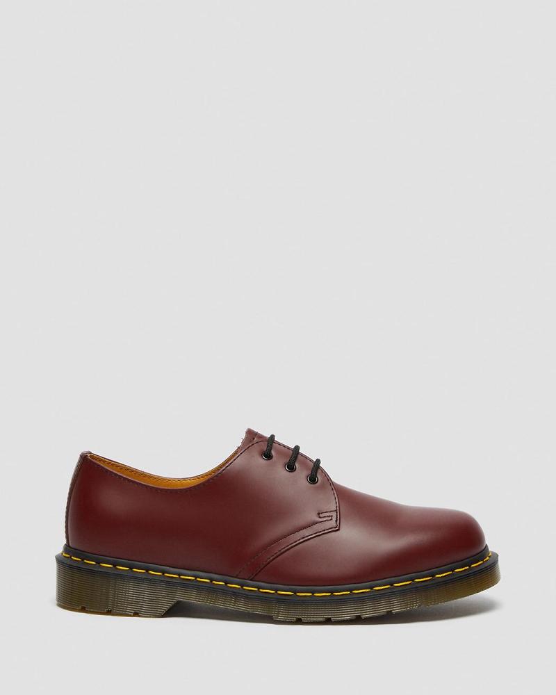 Dr Martens 1461 Smooth Læder Oxford Sko Dame Lyserød Rød | DK 370UZG